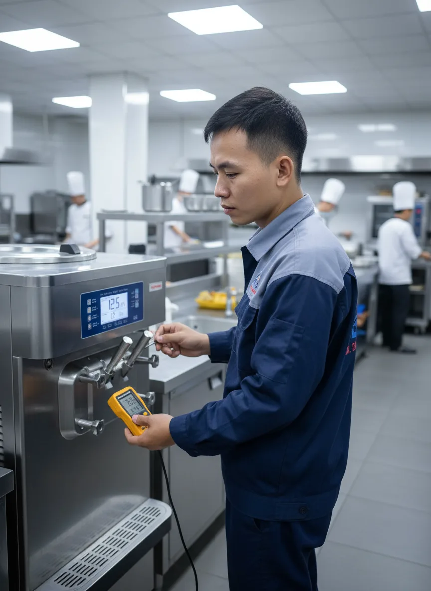 Trạm kỹ thuật sửa chữa điện lạnh công nghiệp hiện đại