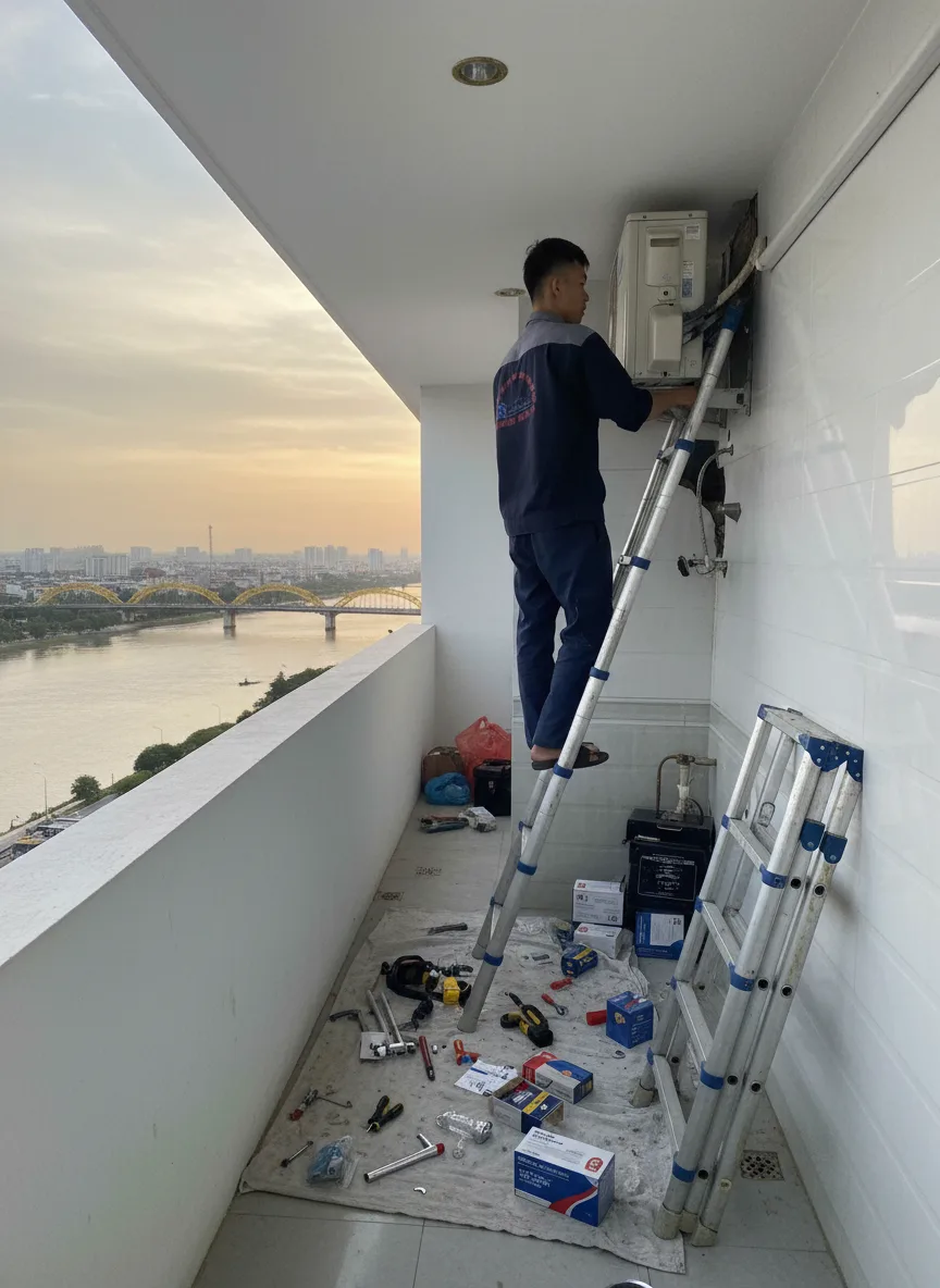 Thợ thay thế linh kiện máy lạnh chính hãng tại Đà Nẵng